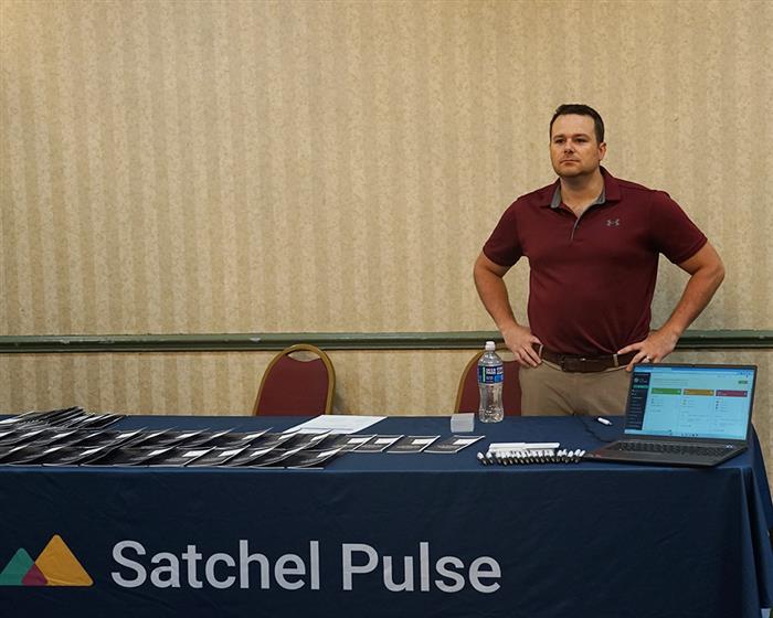 Satchel Pulse's table at the SEL vendor showcase
